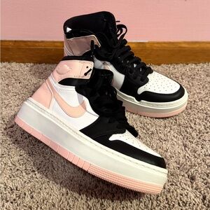 Women’s Air Jordon 1 high top Elevate - Pink/Black